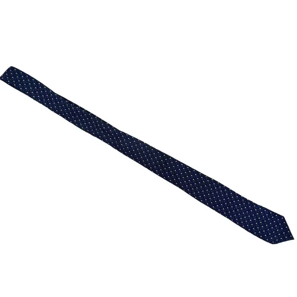 Craft + Flow Boys Kids Geometric Necktie Triangles Blue White 49
